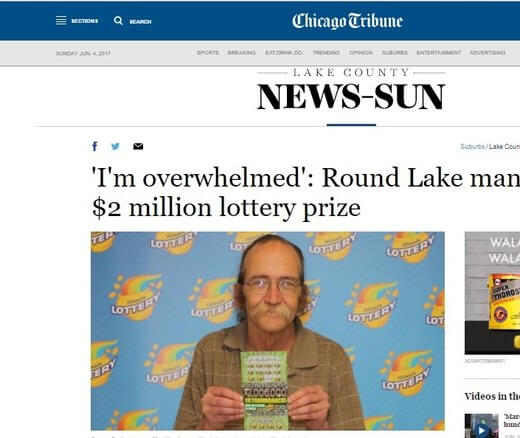 Chicago Man Wins $2 Million Lotto Prize