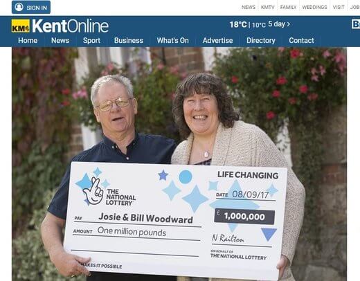 Kent Couple Win A Million Pounds