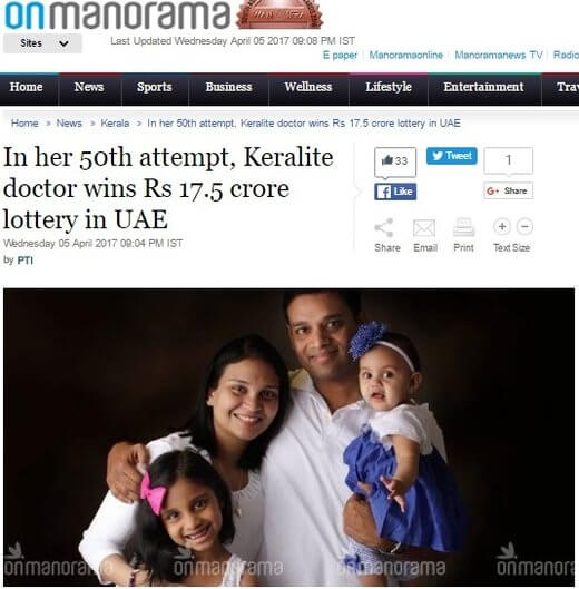 Indian Doctor Wins Abu Dhabi Big Ticket Jackpot